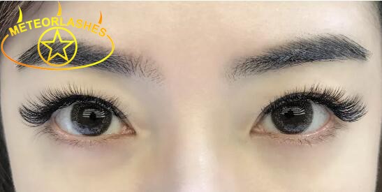 Y shape eyelash extension effekt