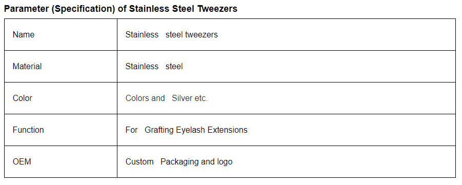 Ka mea kūʻai aku ʻo China High Quality Stainless Steel Tweezers