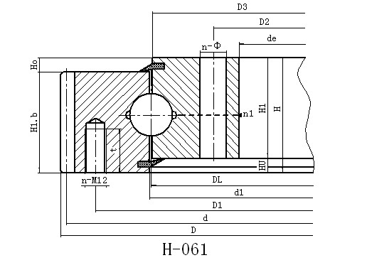 External Gear slewing bearing Series Thin