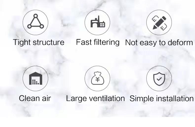 Filter för effektivitet för aluminiumram