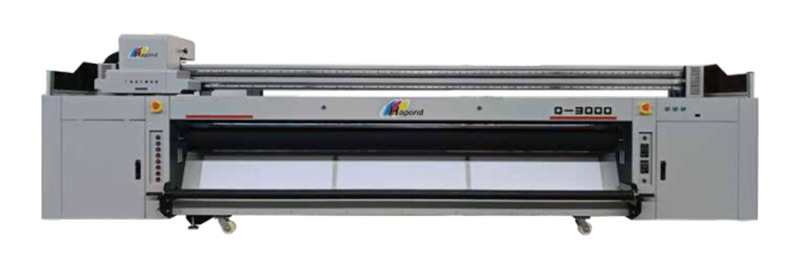 Impresora UV rollo a rollo con cabezal de impresión de una fila