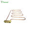 Copper Heat Pipe Cold Plate Curved Bending Heat Pipes With Connector