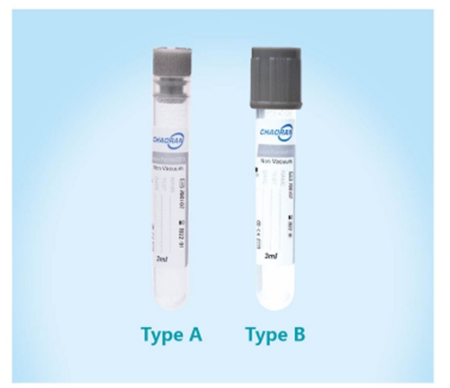 Non Vacuum Blood Collection Tube Plastic