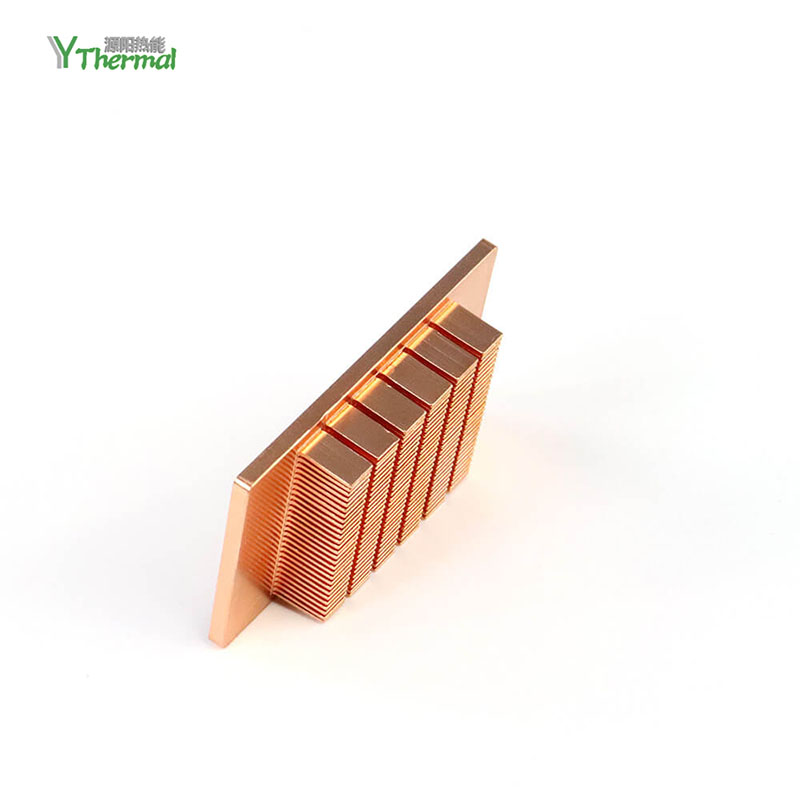 High Density Copper Pin Fins Skived Heatsink