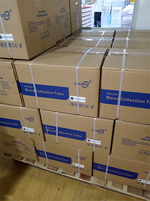 Shipment For 1x40 Hq Container Of Disposable Blood Collection Tubes