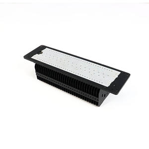 Aluminum profile Led growing light heat sink anodized black LED light radiator