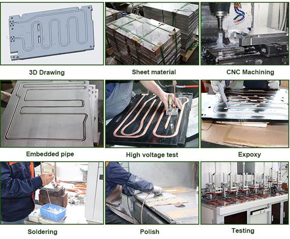 Aluminum Skiving Heat Sink For Electrical Power Supply