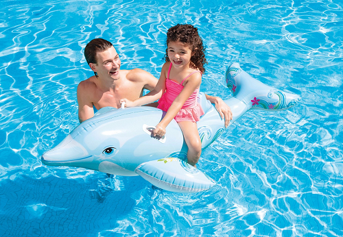 Dolphin Ride-On pool inflatables