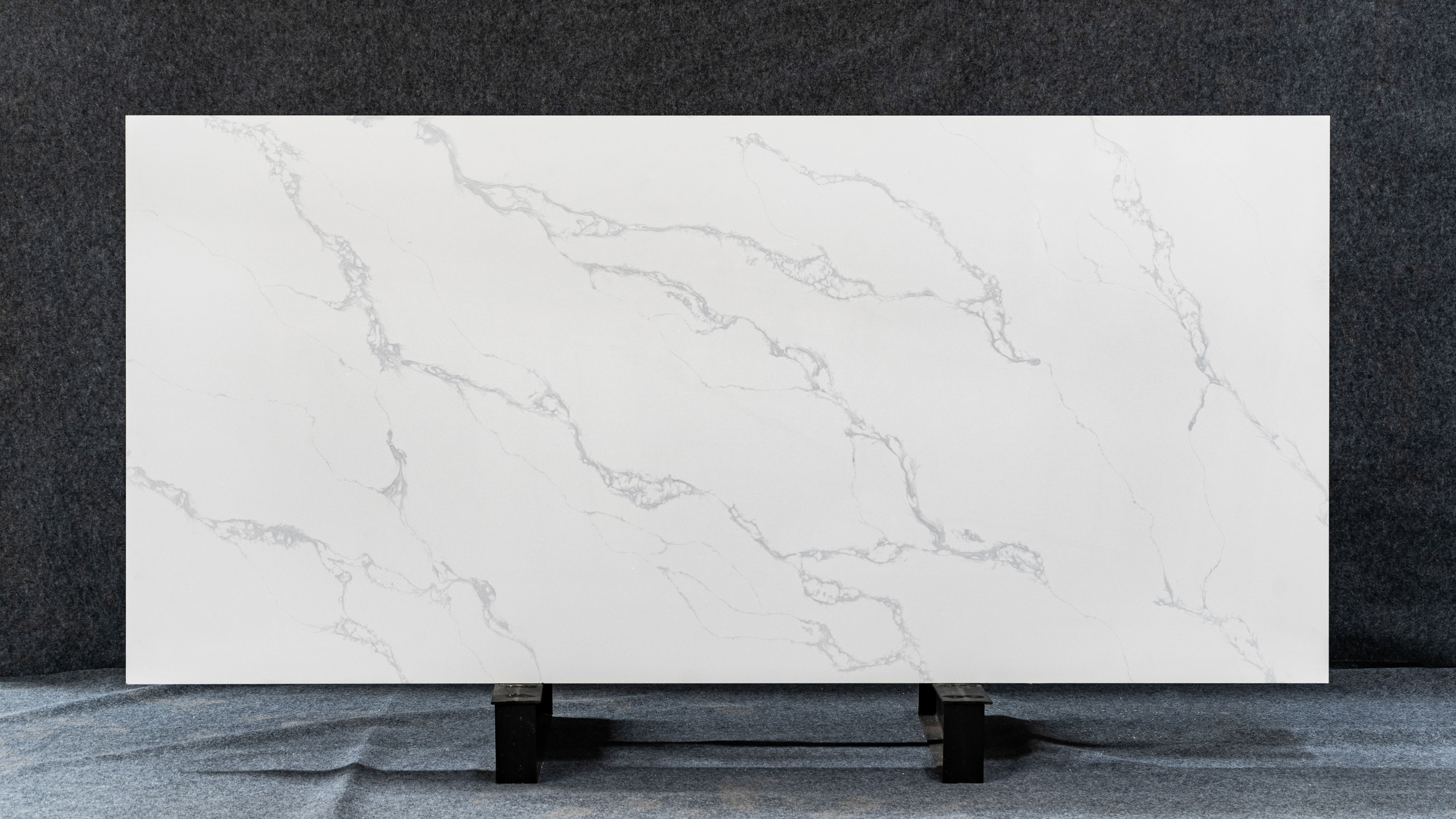  høj kvalitet hvid baggrund grå tekstur kvarts marmor bordplade kunstig kvarts skifer køkkenbordplade 