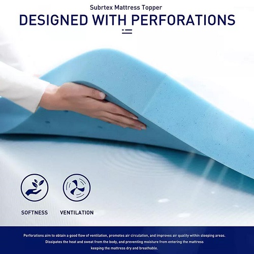 Pressure Relief High Density foam Mattress topper Gel Memory Foam Mattress Topper