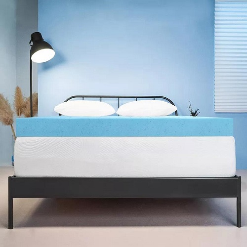 3 Inch Memory Foam Mattress Topper Queen Cooling Gel Bamboo Cover Bed Mattress Topper