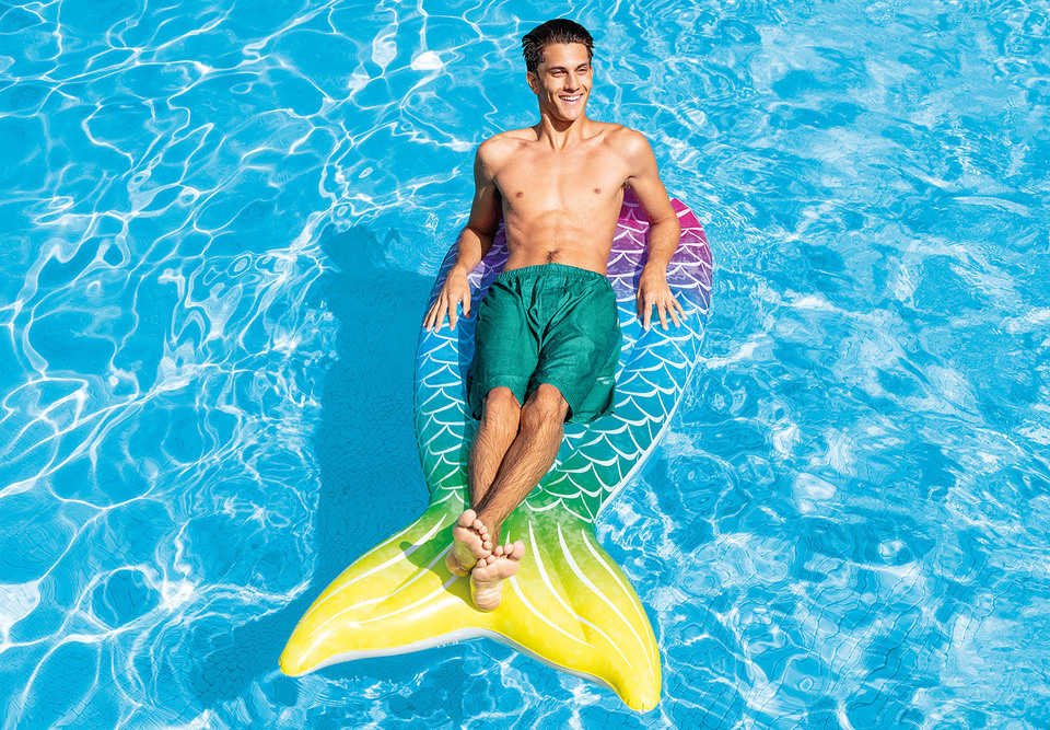 Mermaid Tail Inflatable Pool Float