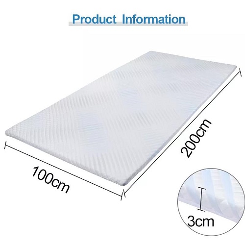 Memory Foam Mattress Topper Single Size Mattress Toppers with Removable Breathable Cover